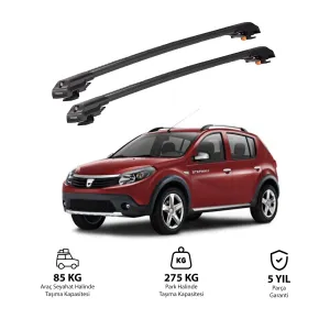 DACIA SANDERO STEPWAY 2007-2012 TRX1 Thunder Carrier Kilitli Ara Atkı Siyah thumb 1