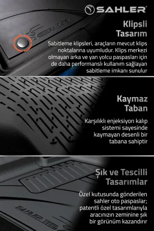 Mercedes E Serisi 2023+ Uyumlu SAHLER Araca Özel Bej 4.5D Havuzlu Oto Paspas - Mercedes W214 - Görsel 5