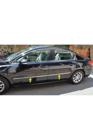 Peugeot 508 Krom Yan Kapı Çıtası Aksesuarı 4 Parça P. Çelik