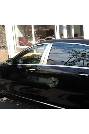 Mercedes W222 S Serisi Krom Kapı Direk Aksesuarı 6 Parça