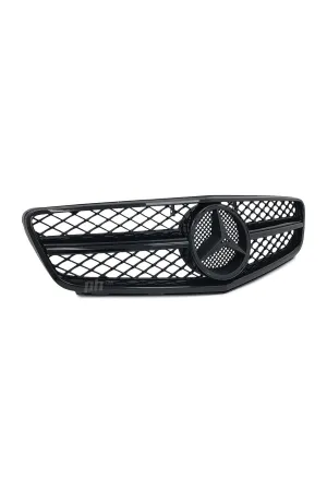 Mercedes w204 c63 amg ön panjur ızgara seti pianoblack thumb 2