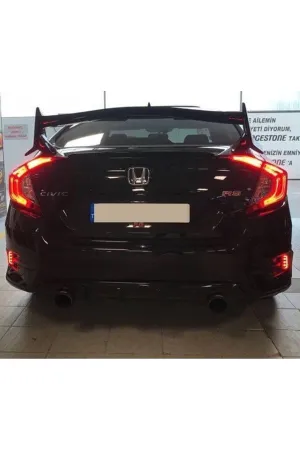 Honda civic fc5 typer bagaj üstü spoiler rr boyasız 2016 / 2020 thumb 3