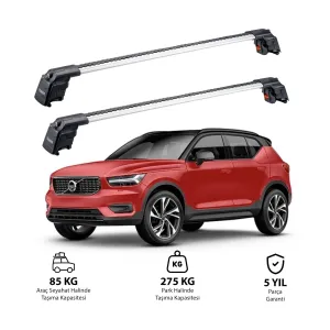 VOLVO XC40 2018 ve Sonrası TRX2 Thunder Carrier Ara Atkı Gri