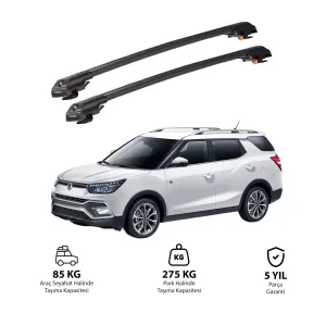 SSANGYONG TIVOLI XLV 2015 ve Sonrası TRX1 Thunder Carrier Kilitli Ara Atkı Siyah thumb 1
