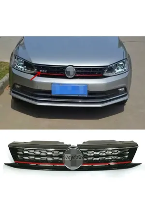 Vw Jetta gli ön panjur ızgara kırmızı şeritli 2015+ thumb 3