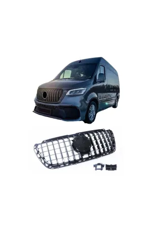 Mercedes sprinter gtr ön panjur ızgara w907 2018+ thumb 2