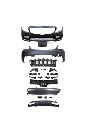 Mercedes w205 c63 amg body kit tampon seti komple 2014 / 2018 thumb 3