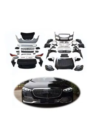 Mercedes w221 to w223 maybach dönüşüm body kit seti full facelift thumb 2