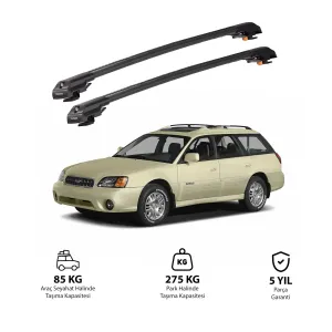 SUBARU OUTBACK 2000-2004 TRX1 Thunder Carrier Kilitli Ara Atkı Siyah thumb 1