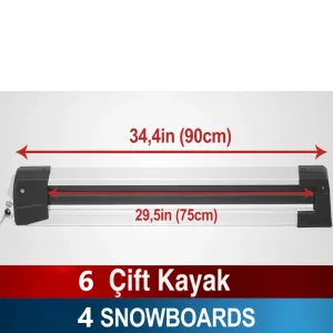 Kayak ve Snowboard Taşıyıcı 6'lı Taşıyıcı - Görsel 2