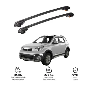 DAIHATSU TERIOS 2006-2017 TRX1 Thunder Carrier Kilitli Ara Atkı Siyah thumb 1