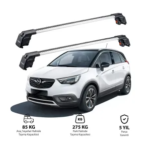 OPEL GRANDLAND X 2018 ve Sonrası TRX2 Thunder Carrier Ara Atkı Gri