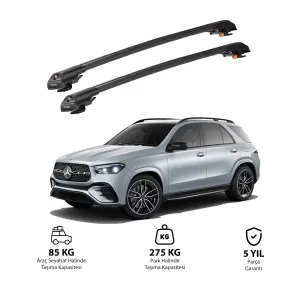 MERCEDES GLE 2016-2024 TRX1 Thunder Carrier Kilitli Ara Atkı Siyah thumb 1