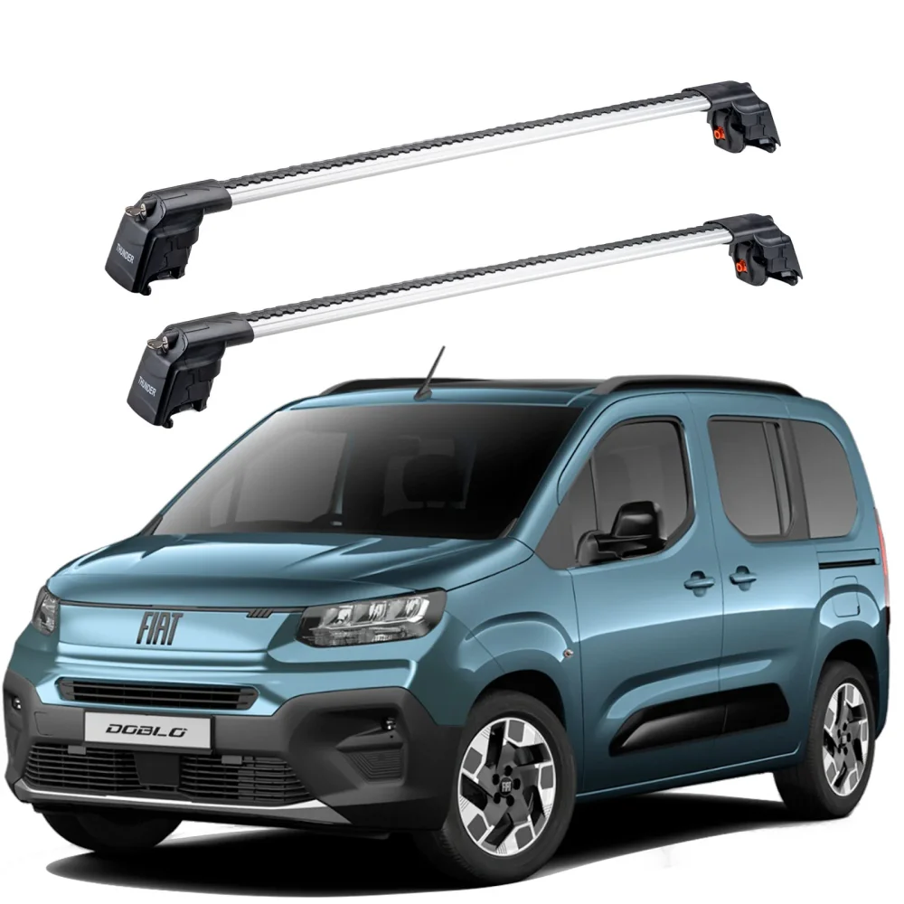 FIAT DOBLO 2024 - Sonrası TRX2 Thunder Carrier Kilitli Ara Atkı Gri