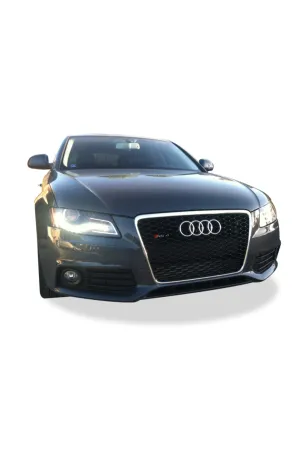 Audi a4 rs4 ön panjur ızgara 2008 / 2012 B8 krom siyah thumb 2