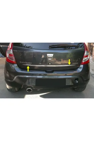 Dacia Sandero 2008-2013 Krom Bagaj Üst Çıtası Aksesuarı P. Çelik