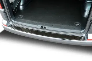 OMSA VW T6 Transporter Siyah Krom Arka Tampon Eşiği Tek Kapılı 2015 ve Sonrası - Görsel 5