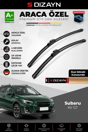 S-Dizayn Subaru Xv Gt Ön Cam Silecek Seti 2017-2023 Premium Araca Özel 65-40 Cm A+ Kalite Aocs-1806
