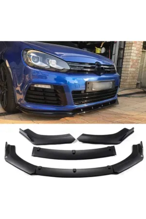 Vw golf 6 R ön tampon altı lip 3 parça kulaklı thumb 2