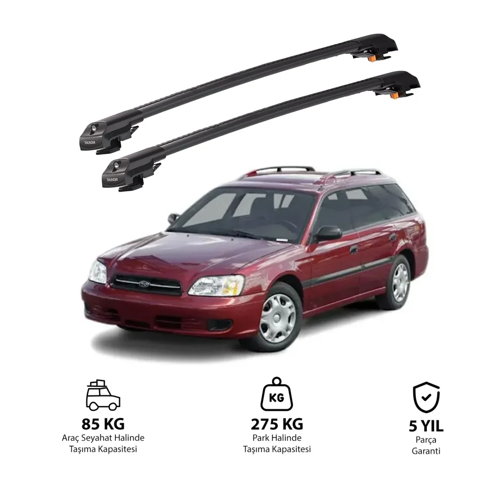 SUBARU LEGACY 2000-2004 TRX1 Thunder Carrier Kilitli Ara Atkı Siyah