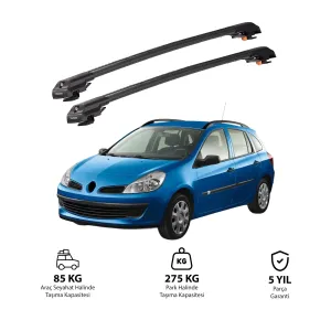RENAULT CLIO 2007-2012 TRX1 Thunder Carrier Kilitli Ara Atkı Siyah thumb 1