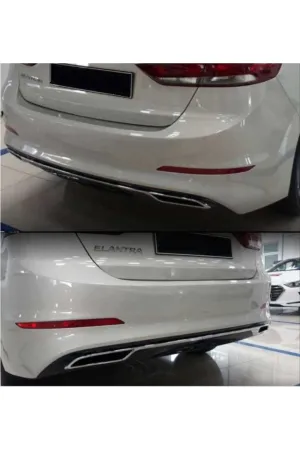 Hyundai elantra arka tampon difüzörü amg model 2017+ thumb 4
