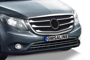 OMSA Mercedes Vito W447 Krom Ön Panjur Çercevesi 2 Parça 2014-2024 Arası - Görsel 4