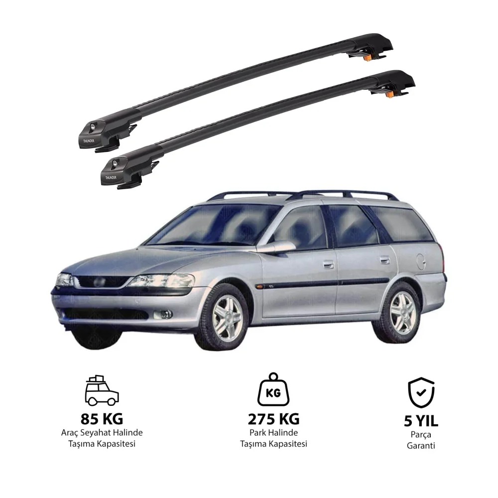 OPEL VECTRA 1995-2002 TRX1 Thunder Carrier Kilitli Ara Atkı Siyah