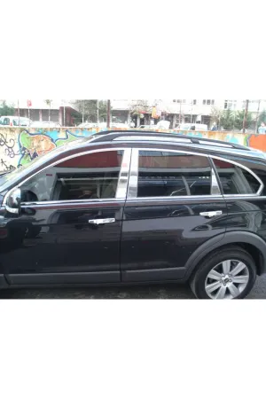 Chevrolet Captiva Krom Kapı Direk Aksesuarı 8 Parça