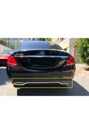 Mercedes W205 C Serisi Comfort 2014-2017 Tampon Altı Difüzör 3 P