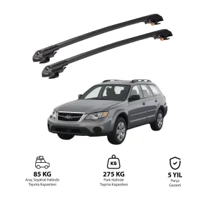 SUBARU OUTBACK LEGACY 2005-2009 TRX1 Thunder Carrier Kilitli Ara Atkı Siyah thumb 1