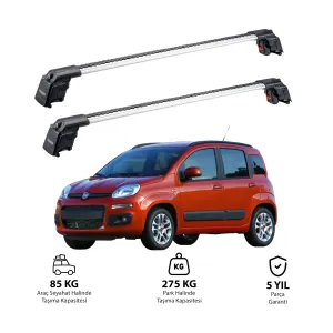 FIAT PANDA 2012 ve Sonrası TRX2 Thunder Carrier Ara Atkı Gri thumb 1
