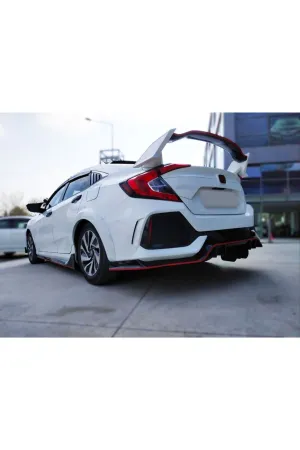 Honda civic fc5 uyumlu typer spoiler boyasız 2016+ thumb 2