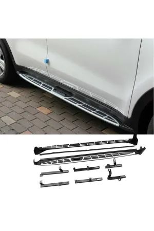 Kia Sportage Uyumlu 2015-2020 Yan Basamak Koruma Side Step Square Style