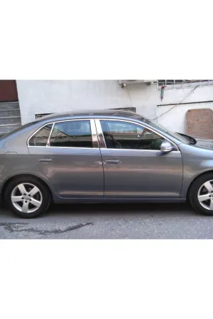 Volkswagen Jetta 2005-2010 Krom Cam Çerçevesi Ve Kapı Direk 14 P.