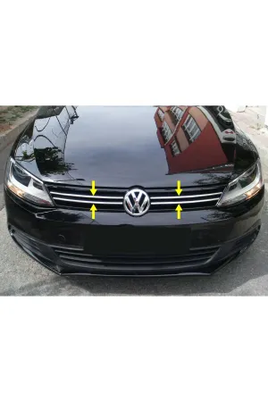 Volkswagen Jetta 2011-2013 Krom Ön Panjur Aksesuarı 4 Parça