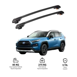 TOYOTA RAV4 2019-Sonrası TRX2 Thunder Carrier Kilitli Ara Atkı Gri thumb 2