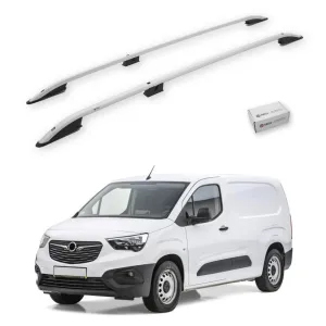 Turtle Opel Combo E 2019-2025 / Uzun Şasi Tavan Çıtası Crown Gri thumb 1