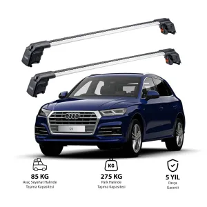AUDI Q5 2018 ve Sonrası TRX2 Thunder Carrier Ara Atkı Gri thumb 1