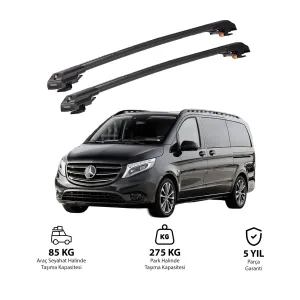 MERCEDES-BENZ VITO 2015 ve Sonrası TRX1 Thunder Carrier Kilitli Ara Atkı Siyah thumb 1