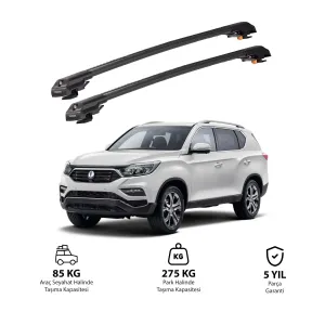 SSANGYONG REXTON W 2013-2017 TRX1 Thunder Carrier Kilitli Ara Atkı Siyah thumb 1