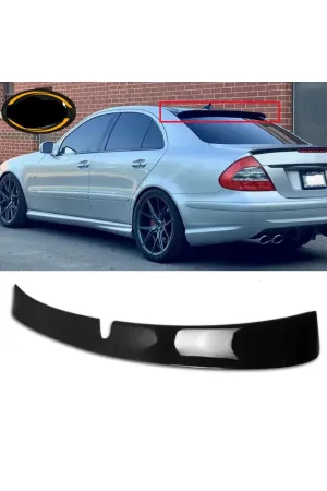 Mercedes w211 cam üstü spoiler siyah boyalı 2001 / 2008