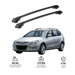 HYUNDAI i30 CW 2007-2011 TRX1 Thunder Carrier Kilitli Ara Atkı Siyah thumb 1