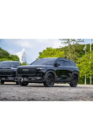 Jaecoo 7 ön arka tampon koruma body kit tampon ekleri seti pianoblack - Görsel 3