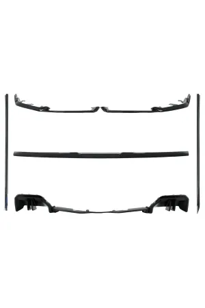 Bmw G60 aero body kit tampon ekleri seti pianoblack 2024+ thumb 2