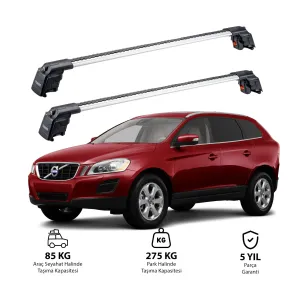 VOLVO XC60 2008-2015 TRX2 Thunder Carrier Ara Atkı Gri thumb 1