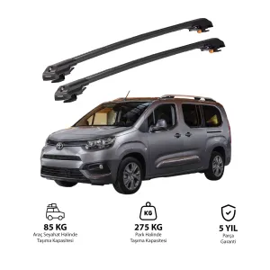 TOYOTA PROACE CITY 2019 - 2024 TRX1 Thunder Carrier Kilitli Ara Atkı Siyah thumb 1