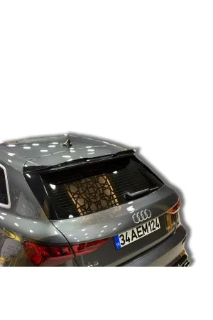 Audi a3 8y hb bagaj üstü spoiler siyah boyalı 2021+ thumb 2
