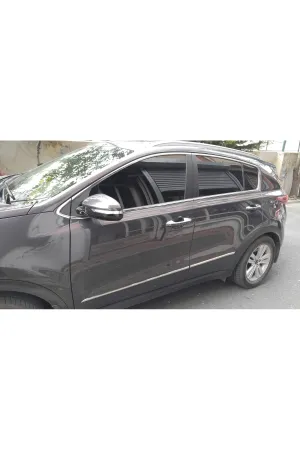 Kia Sportage 2016-2017 Krom Yan Kapı Çıtası Aksesuarı 4 Parça