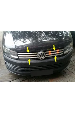 Volkswagen Transporter T7 2015-2017 Krom Ön Panjur Aksesuarı 4 P.